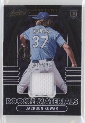 2022 Panini Absolute Rookie Materials 33/299 Jackson Kowar #ARM-JK RC 7m3