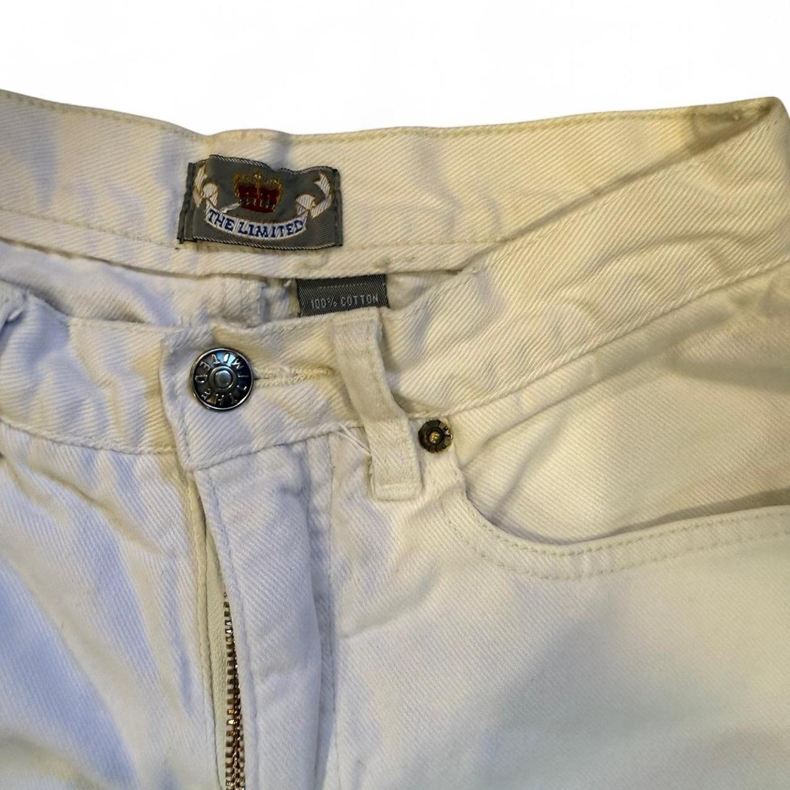 2000s indie sleaze everyday basic white high wais… - image 4