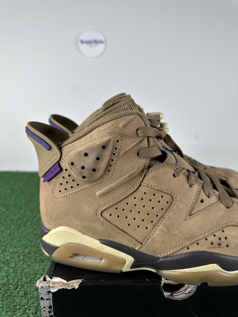 Size 8W/6.5M - Air Jordan 6 Retro GORE-TEX Brown Kelp - Very Used