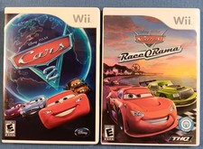 Cars 2 & Cars Race-O-Rama (Nintendo Wii, 2006-2007) UNTESTED 