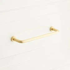 Signature Hardware SH551089SB Sidra 6-1/4" C2C Handle Cabinet Pull - Satin Brass