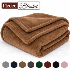 Clearance Sale Extra Large Flannel Fleece Blanket King Size Cozy Bed Sofa Throw