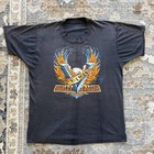 VTG 80s Harley Davidson 3D Emblem V Twin T Shirt Large USA Made Faded Biker Tee