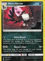 Honchkrow 79/145 Guardians Rising Rare