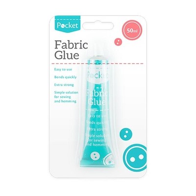 Stoffkleber 50ml - Permanent Textil & Basteln Stoff Reparaturkleber zum Säumen usw.