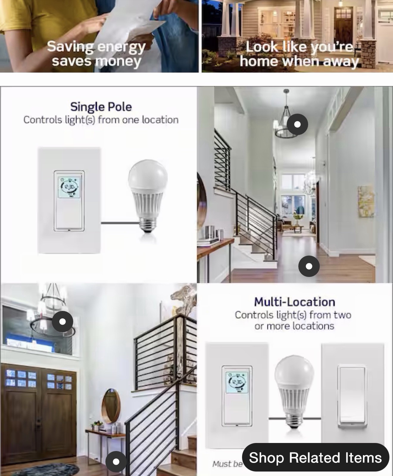 Leviton Vizia+ for Decora 24 Hour Programmable Timer Wall Switch VPT24-1PZ