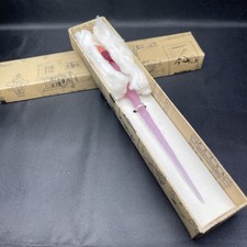 💐 New Beautiful Murano Glass Dip Calligraphy Pen Hand Blown Glass Pink Velvet