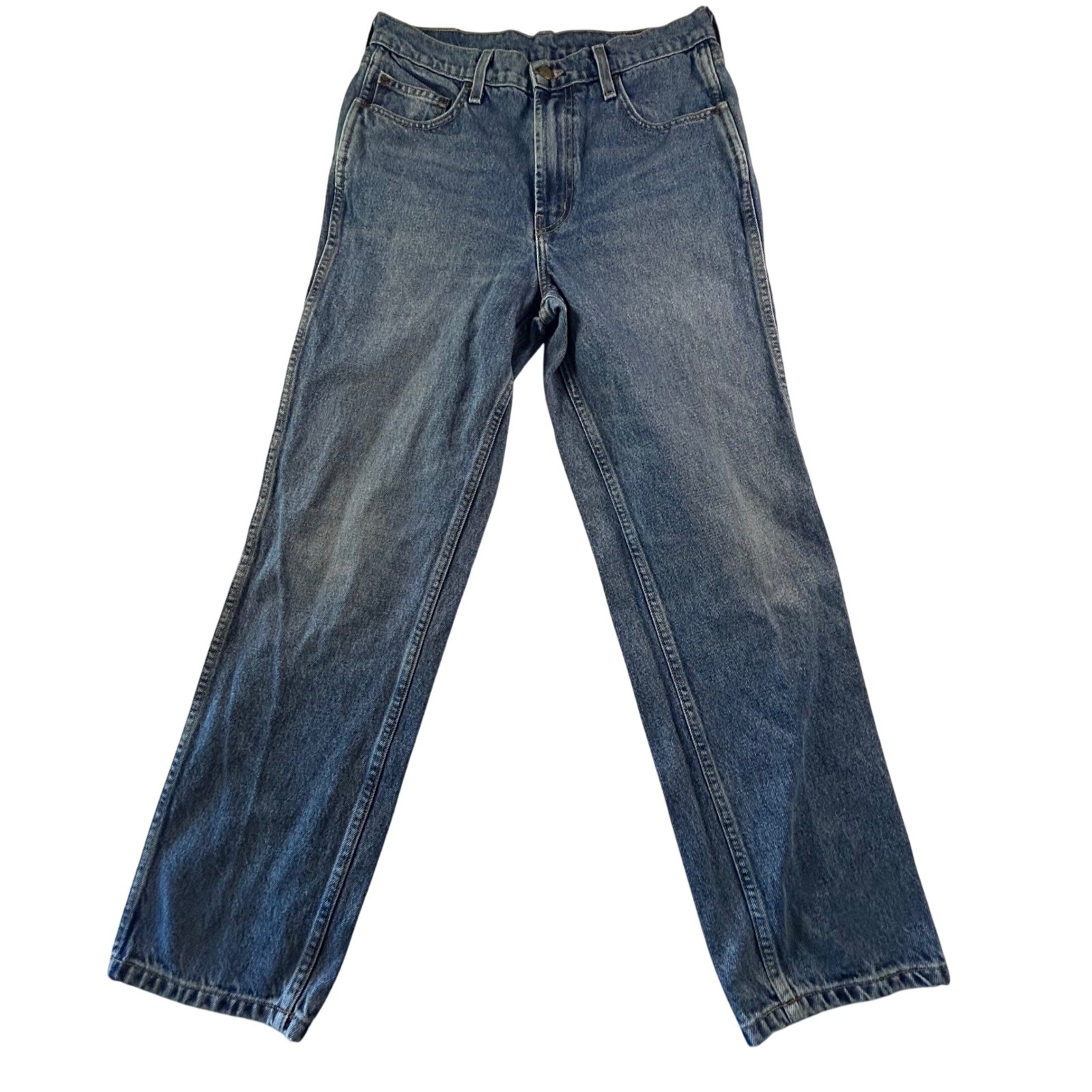 B Sides Blue Jeans Women's Size 29 USA Made Denim Straight Leg