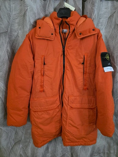 Stone Island Opaco Nylon Twill Down TC Giacca Cappotto Grande Nuovo con etichette Prezzo di listino £1380