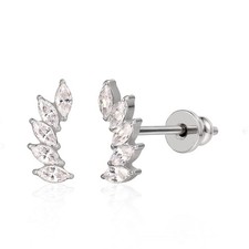 F136 Pure Titanium Hypoallergenic Implant Grade Studs, G23 Small Dainty Ear - 03