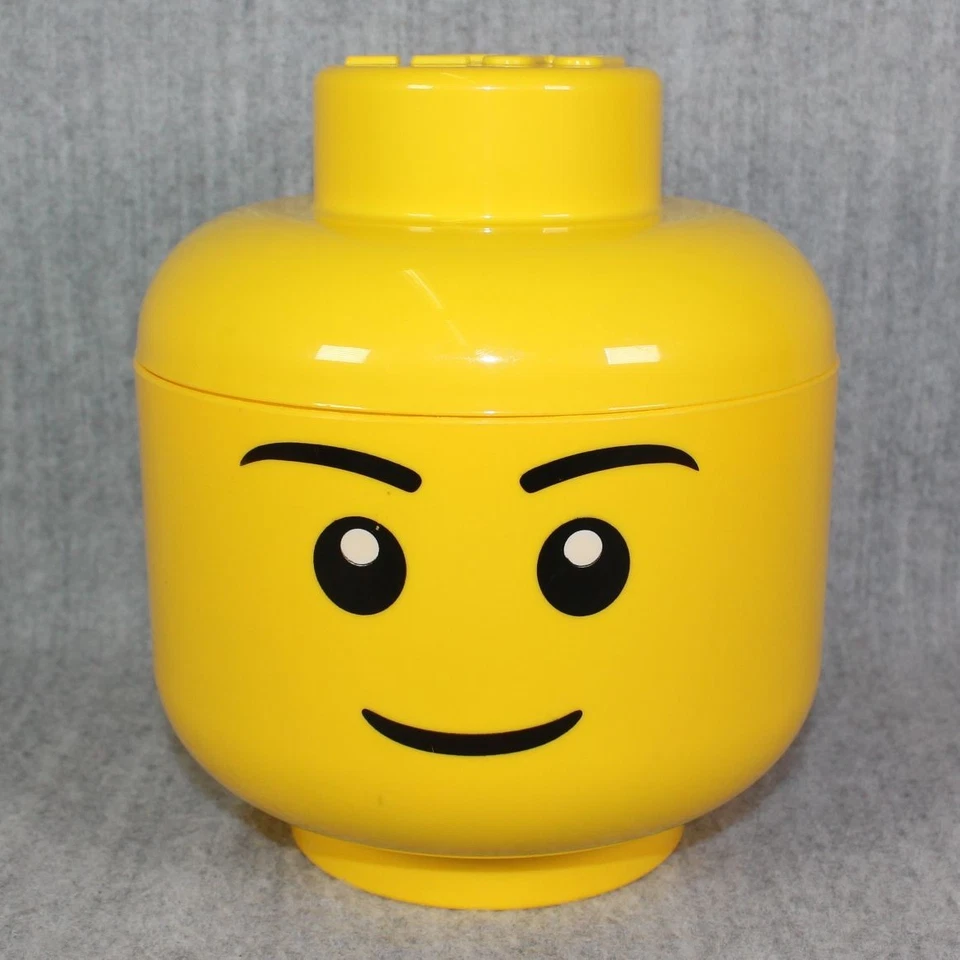 LEGO HEAD Storage Box Filled Bricks & Mini Figures Loose Play Mixed Lot 2010s - Bild 3 von 4