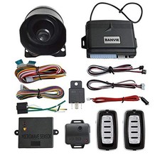 Car Alarm System Security Antitheft with Keyless Entry Kit Remote 1