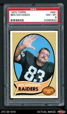 1970 Topps #251 Ben Davidson Raiders Washington PSA 8 - NM/MT