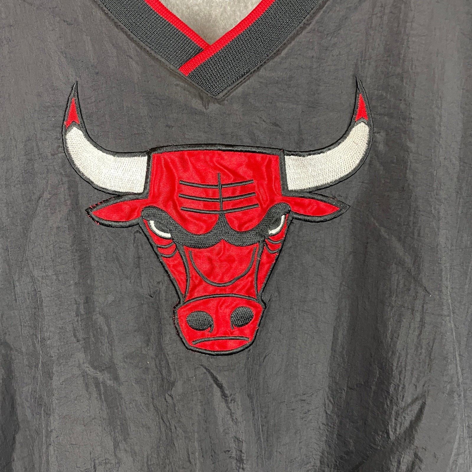 Mighty Mac Sports Chicago Bulls Reversible Windbreaker Pullover *SEE DETAILS* XL