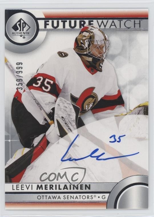 2023-24 SP Authentic Future Watch 359/999 Leevi Merilainen #138 Rookie Auto RC