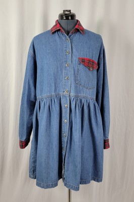 true blue denim dress Women's Petite Blue Denim Long Sleeve Fitted Mini Dress