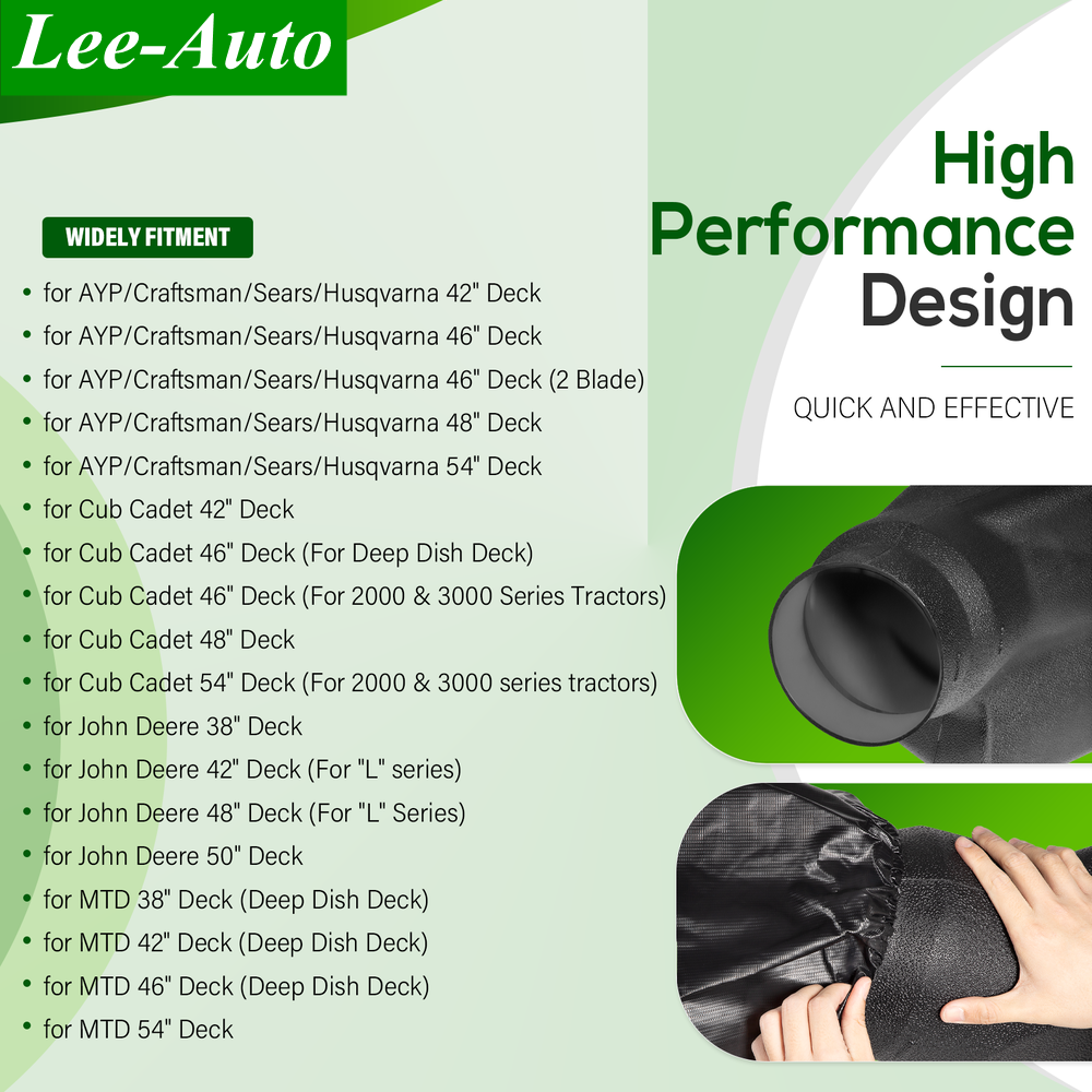 62468 Adapter Mow-N-Vac Kit, Leaf Vacuum Bagger Universal Deck