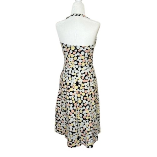 Vintage Y2K Marc Jacobs Multicolor Dots Halter Midi Dress Pastel Size 8 - Picture 8 of 14