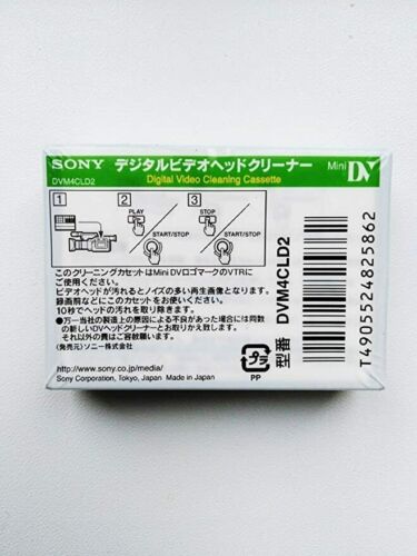 SONY Limpieza Cassette Mini DIGITAL v DV Limpiador de Cabezal DVM4CLD2 DE JAPÓN Importación - Imagen 4 de 4