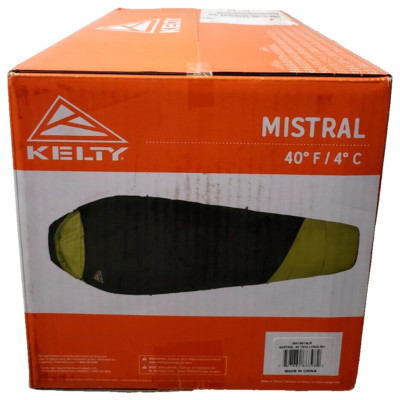 Kelty Mistral Outdoor Sleeping Bag 40 Degree 29oz Fill Cloud Loft Regular Camp
