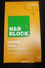H&R Block 2022 Tax Software - Basic Simple Tax Situations PC/MAC Product Key 
