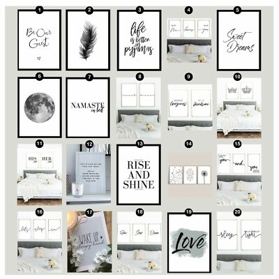 Schlafzimmer Wandbilder Liebe Inspirierend Zuhause Kunst Zitate 2er/3er Set