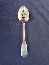 SET OF TWO Oneida Community Stainless VALLEY FORGE Slotted / Pierced Spoons USA