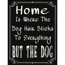 Home Where The Dog Parking Sign 9"x 12" for Home Wall Door Garage Novelty