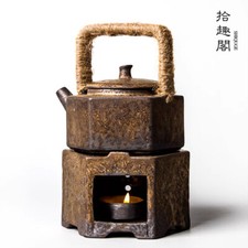 Japanese Style Rough Pottery Teapot, Tea Stove, Warm Pot, Retro Kung Fu Tea Set