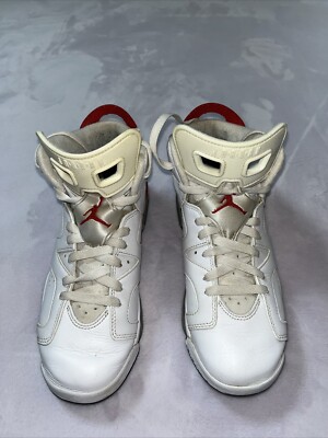 Nike Air Jordan 6 Retro White Infrared Size 7Y GS 384665-162