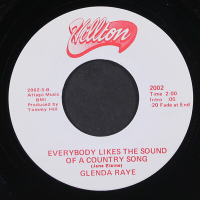 GLENDA RAYE: don't be surprised / everybody likes the sound of a country song 7''
