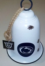 PENN STATE NITTANY LIONS DINNER BELL 13" TALL x 9 1/2" WIDE DISTRESSED NWT WHITE