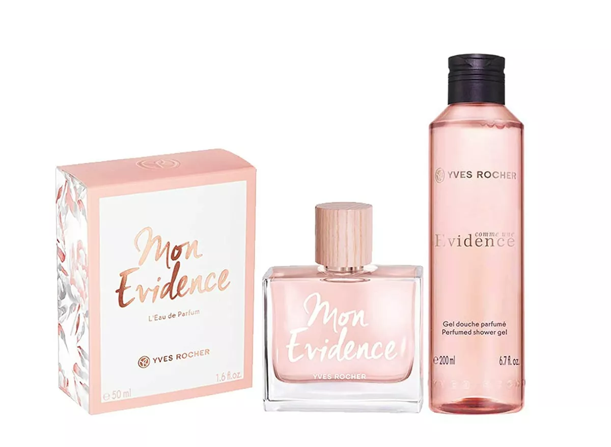 Yves Rocher Mon Evidence Perfume Eau de parfum ml &amp; Perfumed Shower Gel, Set eBay