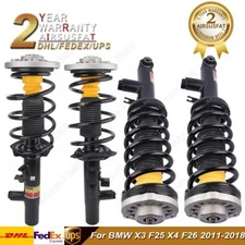 4x Front & Rear Shock Struts Assembly w/EDC Fit BMW X3 F25 X4 F26 M40i 2011-2018