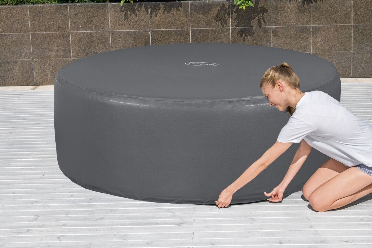 Lay-Z-Spa Round Thermal Hot Tub Cover 216cm Monaco, Santorini