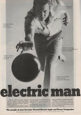 Luce elettrica e potenza Co. vintage anni 60 di proprietà degli investitori - Bowler - 1968 Art AD