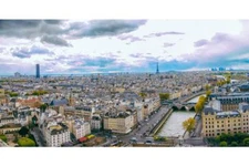 Aerial Panoramic View Of Paris France Photo Art Print Poster 12x36