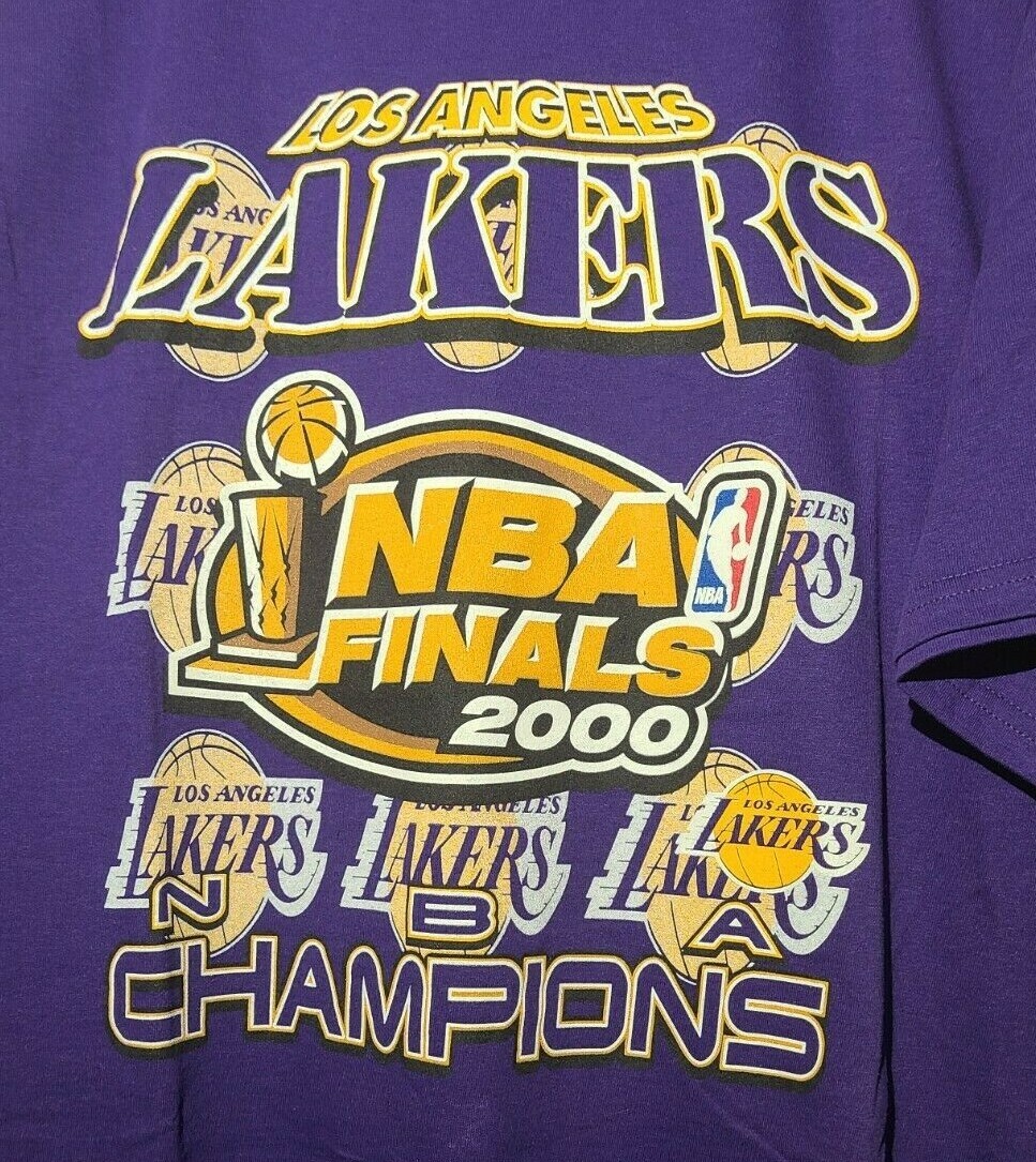 Los Angeles LA Lakers Back To Back Vintage 2000-2001-2002 NBA Champion –  thefuzzyfelt