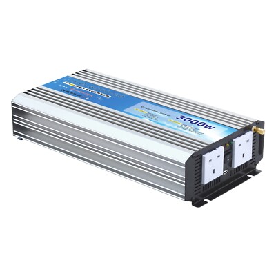 3000W 24V DC auf 230V AC reiner Sinus Wechselrichter + Funk Ein/Aus Fernbedienung