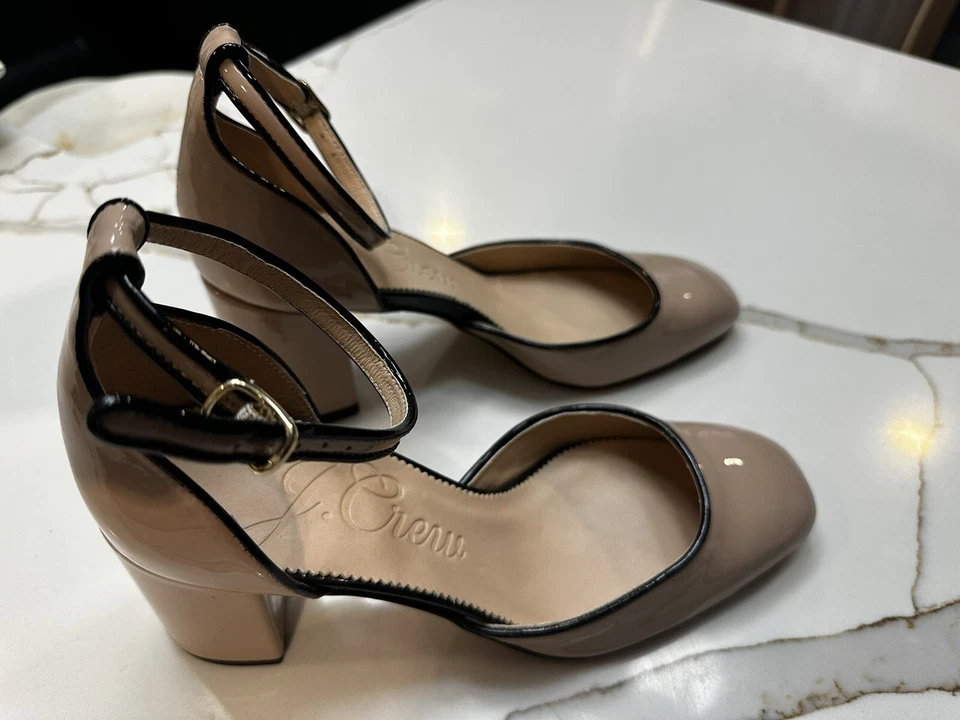 НОВЫЙ JCREW РОЗОВЫЙ ЛАКИРОВАННАЯ КОЖА MARYJANES РАЗМЕР 7 - Изображение 3 из 4