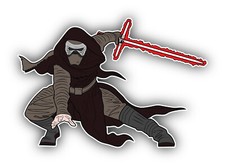Star Wars Cartoon Character Sticker Bumper Decal - ''SIZES''
