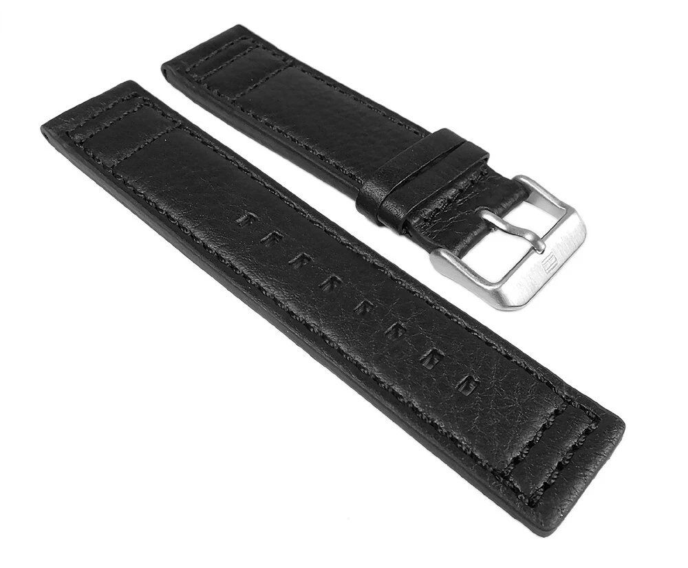 Tommy Hilfiger Ersatzband Leder Band schwarz 22mm Men Multi 