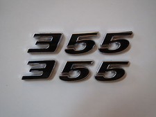 Buick 355 Engine Id Fender Hood Scoop Quarter Trunk Emblems - Black
