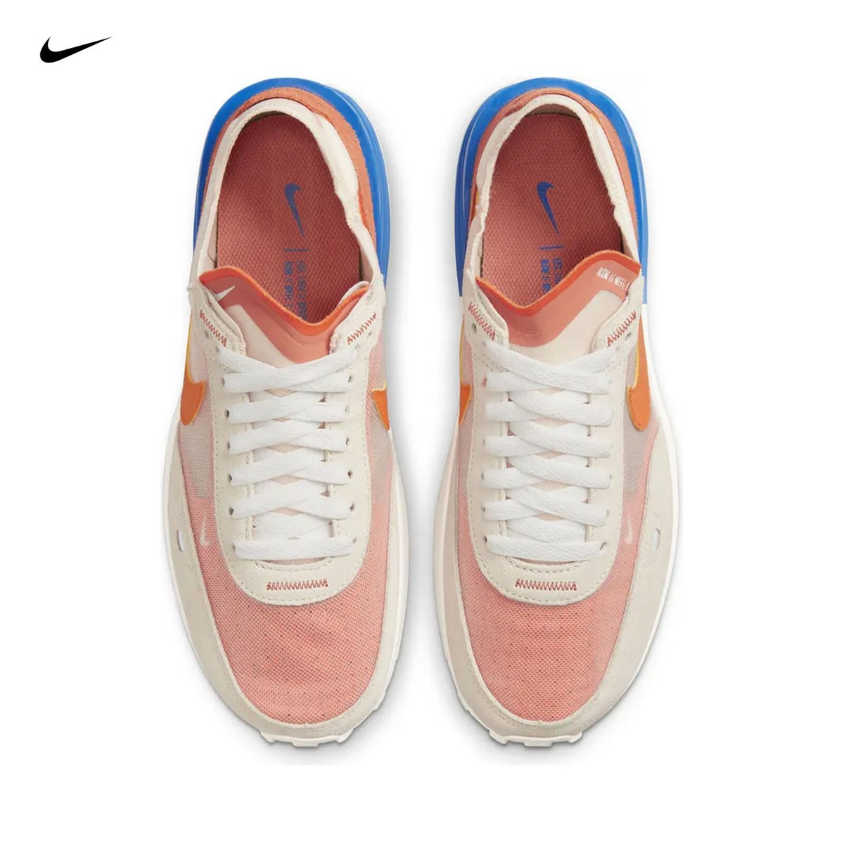 Nike Waffle One athletic shoes Pearl White /Blue DC2533-200