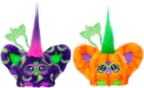 Furblets 2 Pack of Fall Edition Mini Friends Trick-Ee & Boo-Kin, Electronic H...
