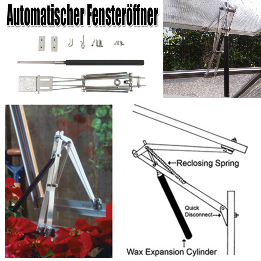 Automatischer Fensteröffner Fensterheber für Gartenhaus Gewächshaus