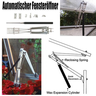 Automatischer Fensteröffner Fensterheber für Gartenhaus Gewächshaus