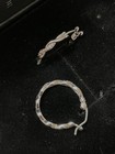 *NEW ITEM* KAY Jewelers Sterling Silver “HOOP” White Diamond Earrings — photo 10