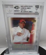 BCCG 2003 UPPPER DECK #8 LEBRON JAMES BOX SET 10 MINT  (126487-1H) (DRW-4)
