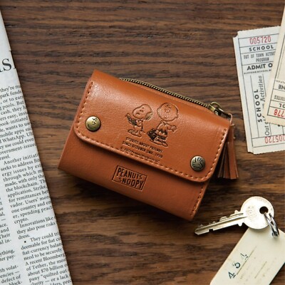Snoopy Tiny Wallet Book Snoopy's Minimal Tri-fold Wallet Japan | eBay